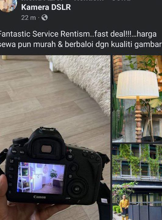 rentism sewa kamera dslr