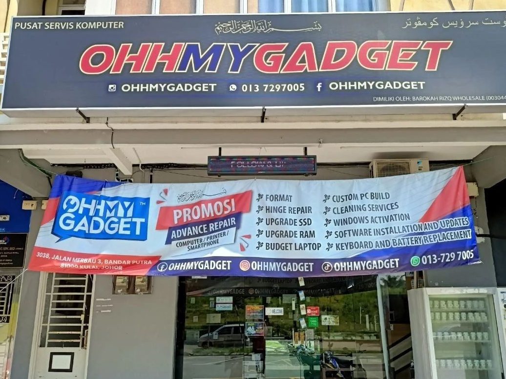 pusat servis komputer ohhmygadget kulai